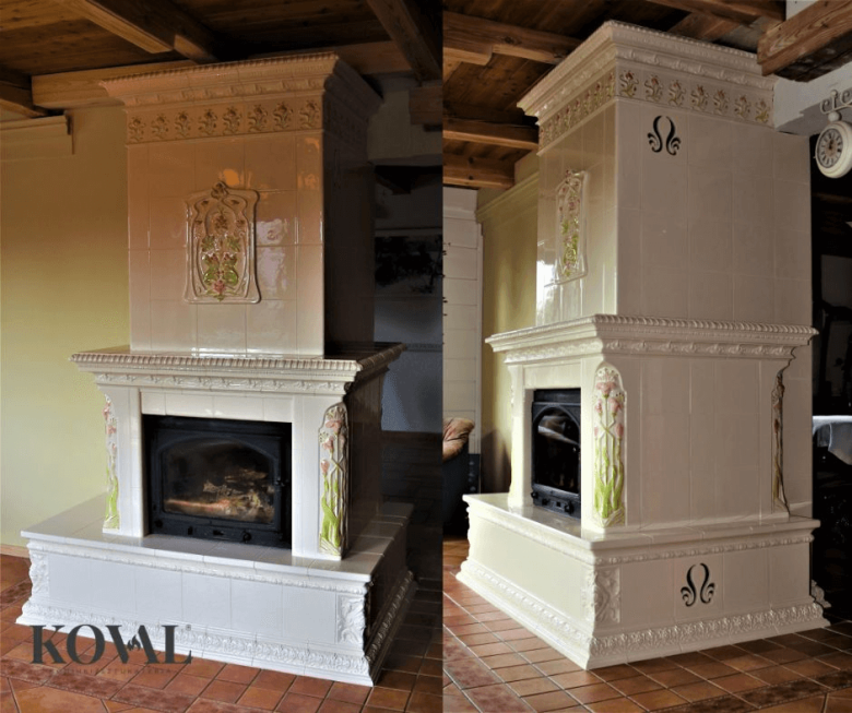 realizacja-kominek-kaflowy-artystyczny-bialy-kwiaty-bydgoszcz