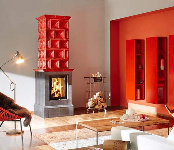kominek-kaflowy-czerwony-nowoczesny-salon